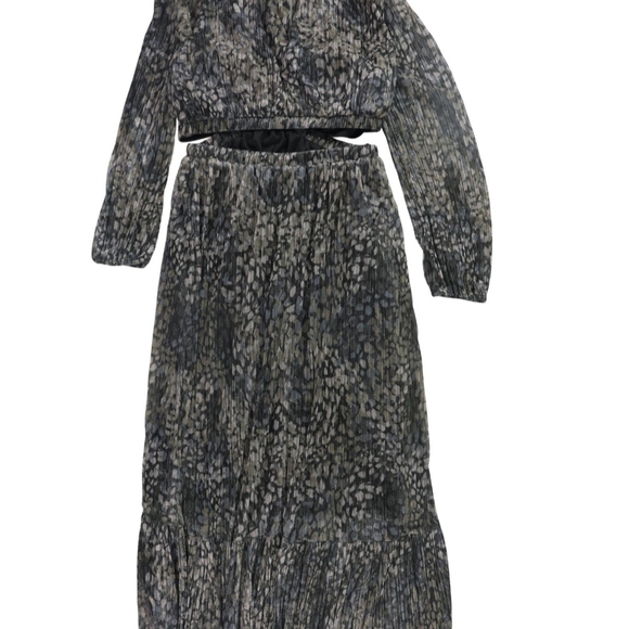 Guess Black and Brown Patterned Maxi Dress - Picture 4 of 5